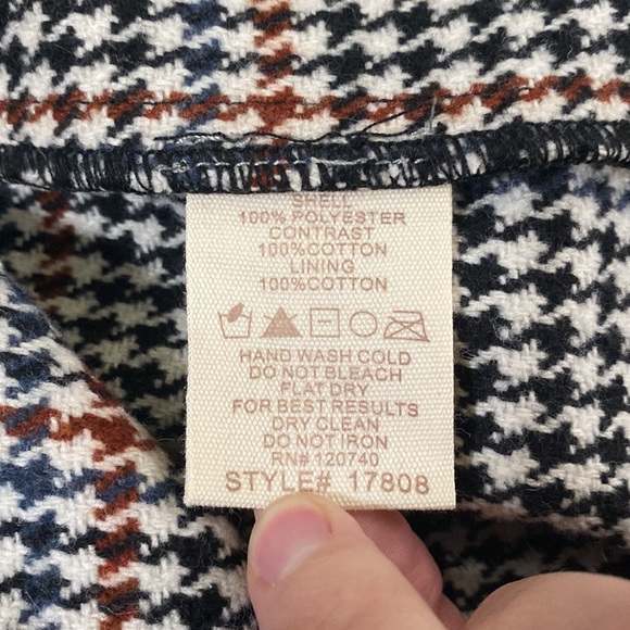 Mystree hooded layered houndstooth double breasted blazer size S - Picture 10 of 14